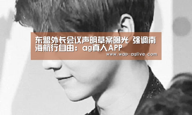 东盟外长会议声明草案曝光 强调南海航行自由：ag真人APP